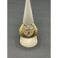 Mens 18ct Yellow Gold Diamond Ring