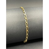 Ladies 18ct Yellow Gold Long Curb Link Bracelet