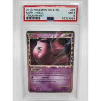 Pokémon TCG 2010 HG and SS Mew Holo Triumphant PSA Mint 9 Collectable Card