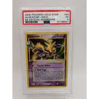 Pokémon TCG 2006 Gold Star Alakazam Holo #99 EX Crystal Guardians PSA EX 5