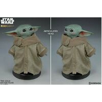 Sideshow Star Wars Mandalorian Grogu Baby Yoda The Child Life Size 1:1 Scale 