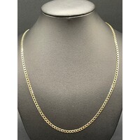 Unisex 9ct Yellow Gold Curb Link Necklace