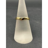 Ladies 18ct Yellow Gold Plain Band Enhancer Ring