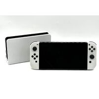 Nintendo Switch OLED Model Handheld Gaming Console White Joy-Con and Accessories