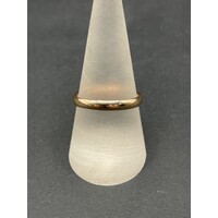 Unisex 9ct Rose Gold Plain Band Ring