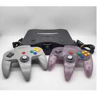 Nintendo 64 Console Gaming Charcoal Grey with 2 x Controllers and Leads