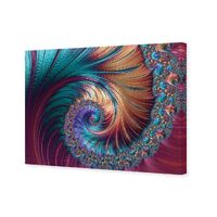 Wall Art Australia Luxe Spiral Patterned Canvas Print 135x90cm Home Decor 