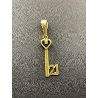 Ladies 18ct Yellow Gold Milestone 21 Key Pendant