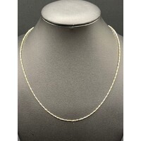 Ladies 18ct Two Tone Gold Fancy Link Necklace