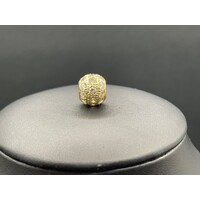 Ladies 14ct Yellow Gold Cubic Zirconia Bead Charm