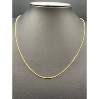 Unisex 18ct Yellow Gold Tight Curb Link Necklace