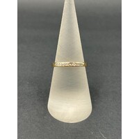 Ladies 14ct Yellow Gold Diamond Band Ring