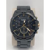 Chisel 5829270 Stainless Steel Mens Chronograph Watch in Black 100m WR