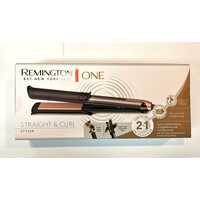 Remington One Straight and Curl Styler S6077AU 2 in 1 Curling Wand Straightener