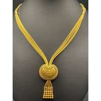 Ladies 22ct Yellow Gold Fancy Link Necklace