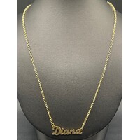 Ladies 18ct Yellow Gold Belcher Link 'Diana' Necklace