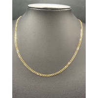 Unisex 9ct Yellow Gold Curb Link Necklace