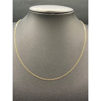 Unisex 9ct Yellow Gold Curb Link Necklace