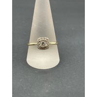 Ladies 9ct Yellow Gold Diamond Cluster Ring