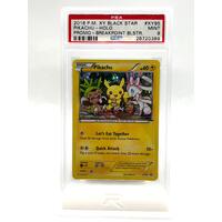 2016 XY Black Star Promo Pikachu Holo Breakpoint #XY95 PSA Mint 9 Card