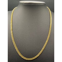 Unisex 18ct Yellow Gold Tight Curb Link Necklace