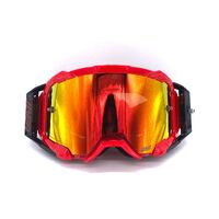 Leatt Velocity 5.5 Adult Off-Road Motorcycle Goggles Anti-Fog with Red Strap