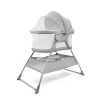 Anko Bassinet Light Grey with Canopy for 0-6 Months Old