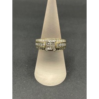 Ladies 14ct Yellow Gold Cluster Diamond Ring