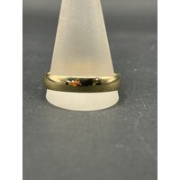 Mens 9ct Yellow Gold Plain Wedding Band Ring