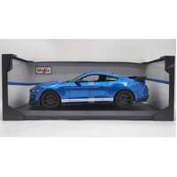 Maisto 2020 Mustang Shelby GT500 1:18 Special Edition Diecast Car Blue