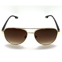 Prada Linea Rossa Gold Gradient Brown Unisex Sunglasses 4021 57 15 140