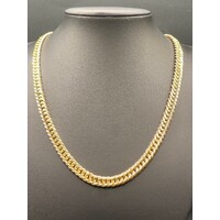 Unisex 18ct Yellow Gold Curb Link Necklace