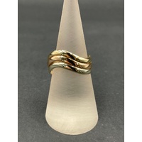 Ladies 9ct Three Tone Gold 3 in 1 Ring