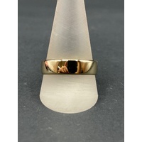 Mens 10ct Yellow Gold Plain Band Ring