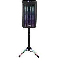 Laser Portable Party Speaker with LED Stand and Karaoke Microphone