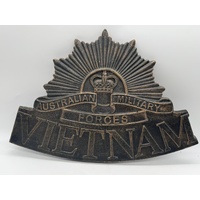 AMF Australian Military Forces Vietnam Cast Iron Plaque