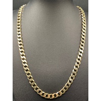 Unisex 9ct Yellow Gold Curb Link Necklace