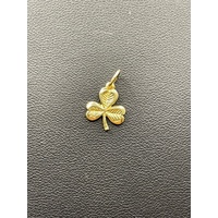 Ladies 18ct Yellow Gold 3 leaf Clover Pendant