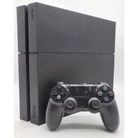 Sony PlayStation 4 500GB Console Black with Black Controller and Leads