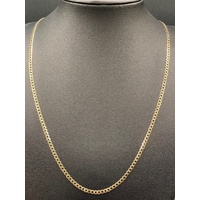 Unisex 9ct Yellow Gold Curb Link Necklace