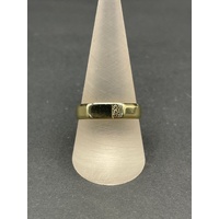 Mens 9ct Yellow Gold Diamond Ring