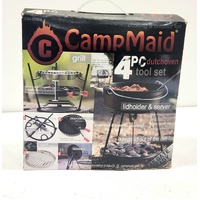 CampMaid 4Pc Deluxe Dutch Oven Camping Barbecue Grill Tool Set CM60006