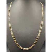 Unisex 9ct Yellow Gold Curb Link Necklace