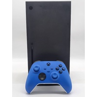 Microsoft Xbox Series X 1TB Console Matte Black 1882 with Blue Controller Leads