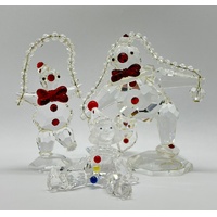 Swarovski Crystal Figurines Clown Set Limited Edition Crystal Figures