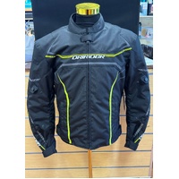 Dririder Origin Jacket Black Hi-Vis Size Mens XL Motorcycle Riding Jacket