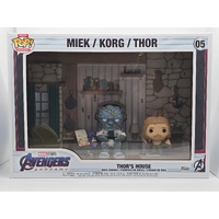 Funko Pop! Moments Deluxe 05 Avengers Endgame Thors House Miek Korg Thor Figures