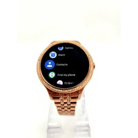 Fossil Rose Gold Tone Stainless Steel Strap Ladies Smartwatch with Box