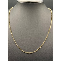 Ladies 9ct Yellow Gold Belcher Link Necklace