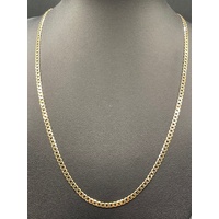 Unisex 9ct Yellow Gold Curb Link Necklace